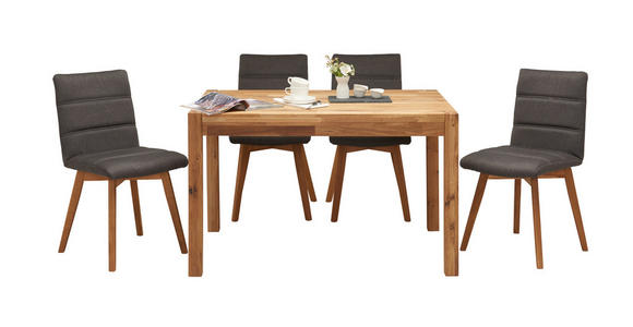 ESSTISCH in Holz 120/80/75 cm  - Eichefarben, KONVENTIONELL, Holz (120/80/75cm) - Carryhome