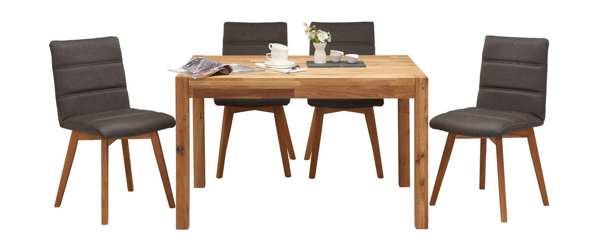 JEDÁLENSKÝ STÔL, divoký dub, farba duba, 120/80/75 cm - farba duba, Konventionell, drevo (120/80/75cm) - Carryhome