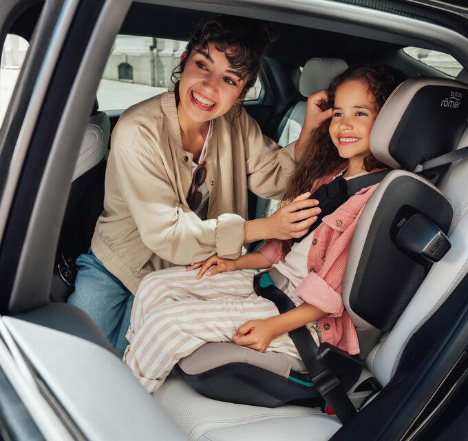 KINDERAUTOSITZ Kdifix Pro  - Hellbraun/Cognac, Basics, Kunststoff/Textil (48/83/42cm) - Britax Römer