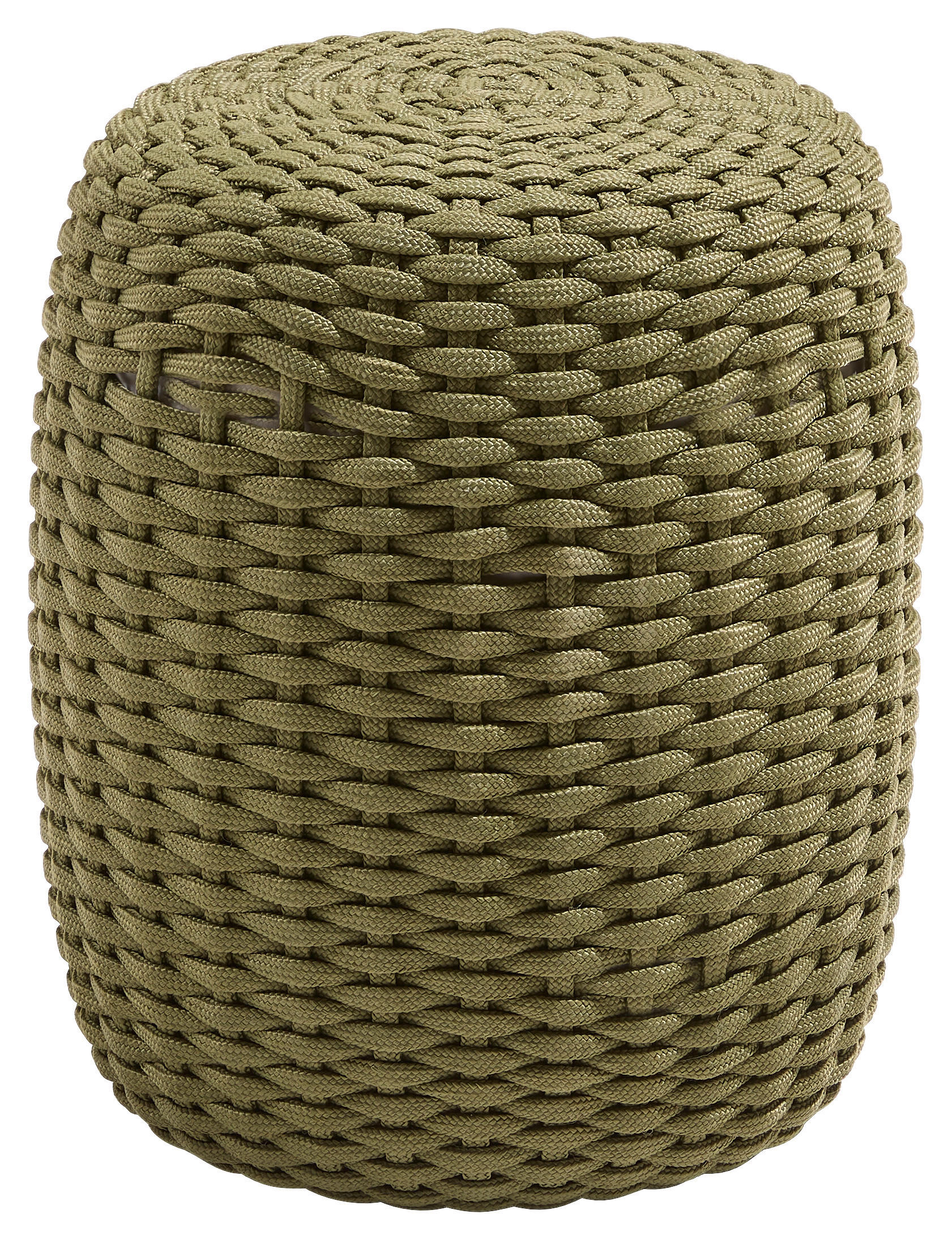 OUTDOORPOUF Olivgrün 40/50/40 cm  - Olivgrün, MODERN, Kunststoff (40/50/40cm) - Jan Kurtz