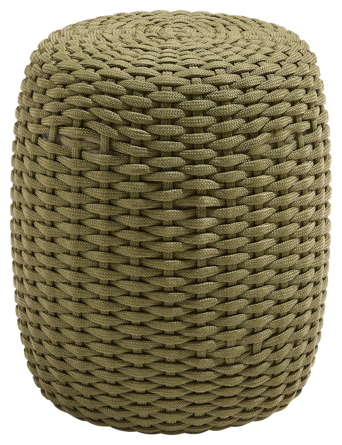 OUTDOORPOUF Olivgrün 40/50/40 cm  - Olivgrün, MODERN, Kunststoff (40/50/40cm) - Jan Kurtz
