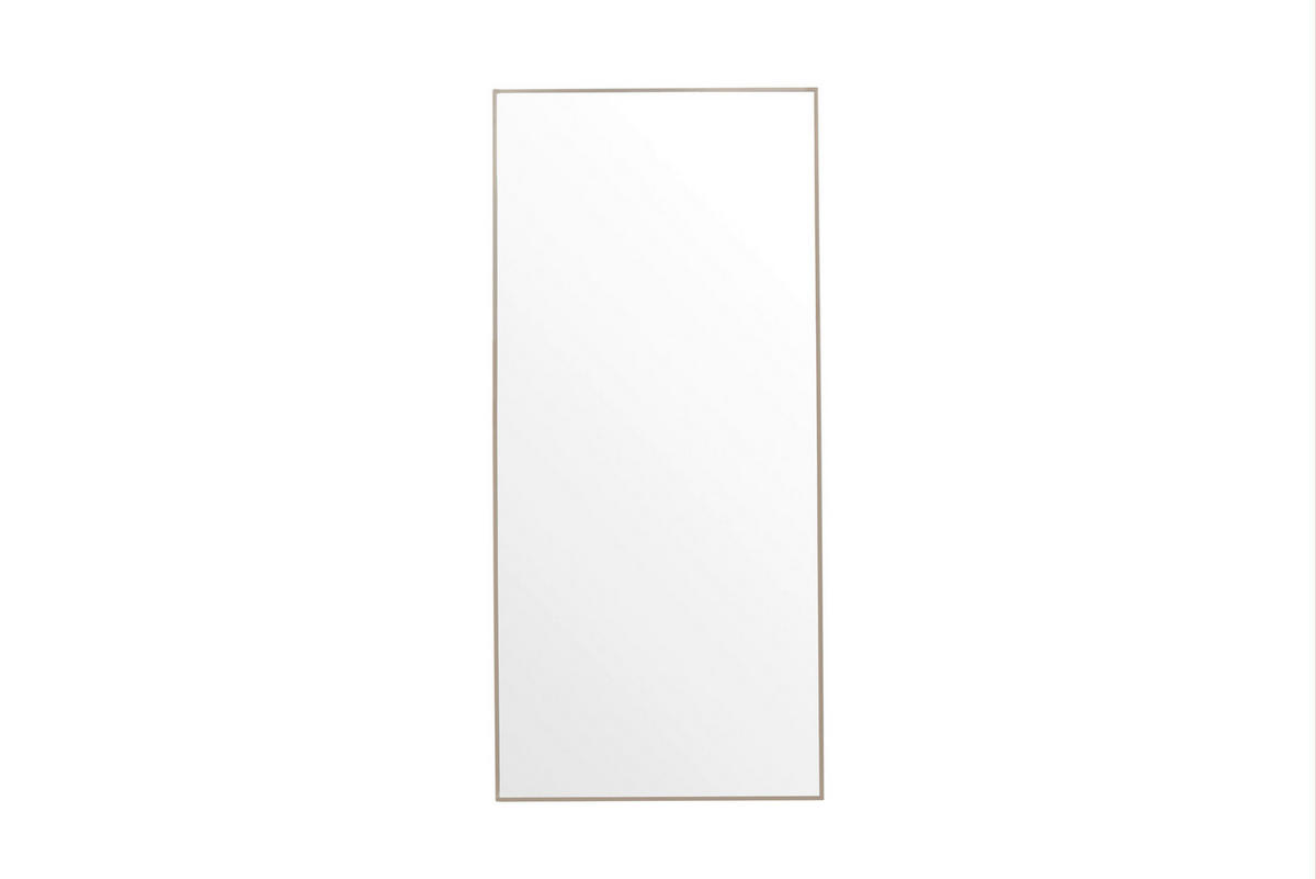 SPIEGEL 85/190/3 cm    in rechteckig  - Beige, MODERN, Glas/Metall (85/190/3cm) - Livetastic