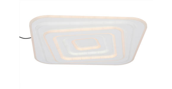 LED-DECKENLEUCHTE 53/53/5,5 cm   - Weiß, Design, Kunststoff/Metall (53/53/5,5cm) - Novel