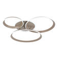LED-DECKENLEUCHTE Velora 96/84/10 cm   - Sandfarben, Design, Kunststoff/Metall (96/84/10cm) - Dieter Knoll