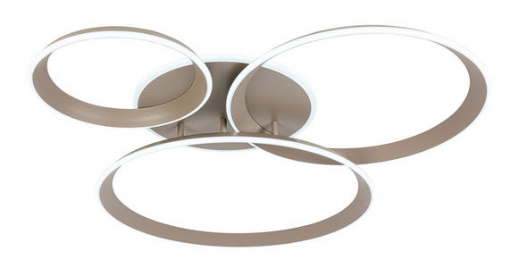 LED-DECKENLEUCHTE Velora 96/84/10 cm   - Sandfarben, Design, Kunststoff/Metall (96/84/10cm) - Dieter Knoll