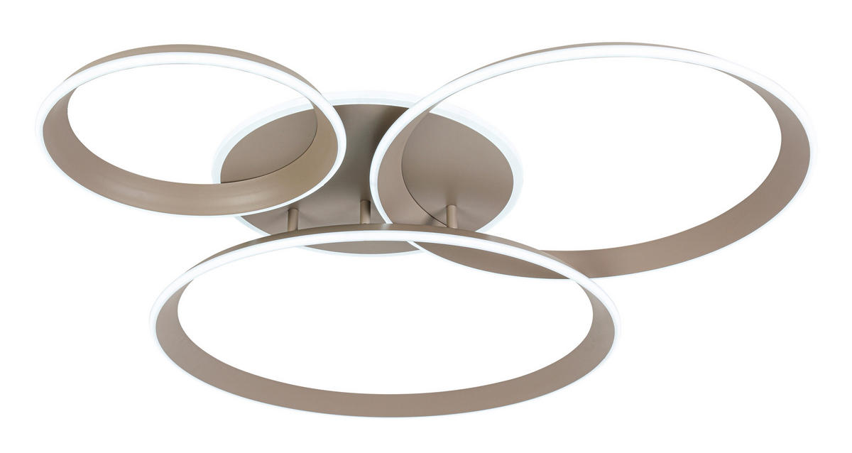 Plafonieră Cu Led 39 W    96/84/10 cm  - nisipiu, Design, plastic/metal (96/84/10cm) - Dieter Knoll