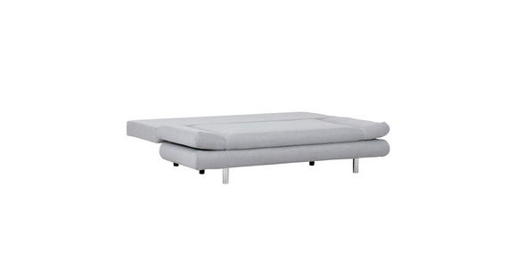SCHLAFSOFA Flachgewebe Hellgrau - Chromfarben/Hellgrau, Design, Kunststoff/Textil (194/73/91cm) - Xora