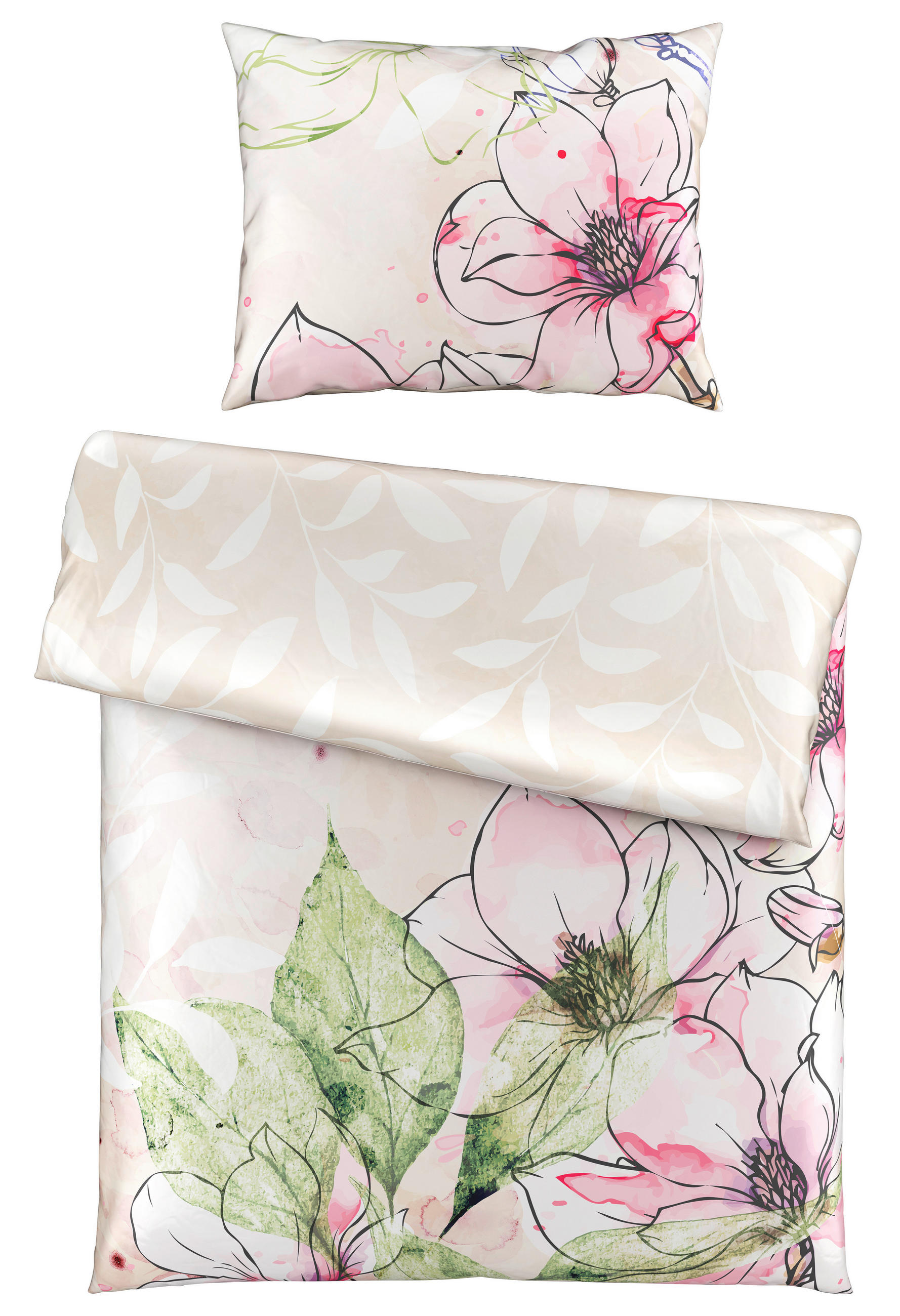 BETTWÄSCHE Satin 140/200 cm  - Multicolor, KONVENTIONELL, Textil (140/200cm) - Esposa