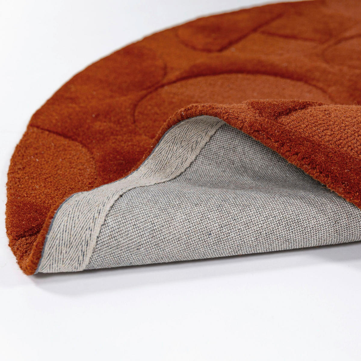 WOLLTEPPICH 160/160 cm Gigi Terracotta  - Terracotta, Basics, Textil (160/160cm) - Flair Rugs