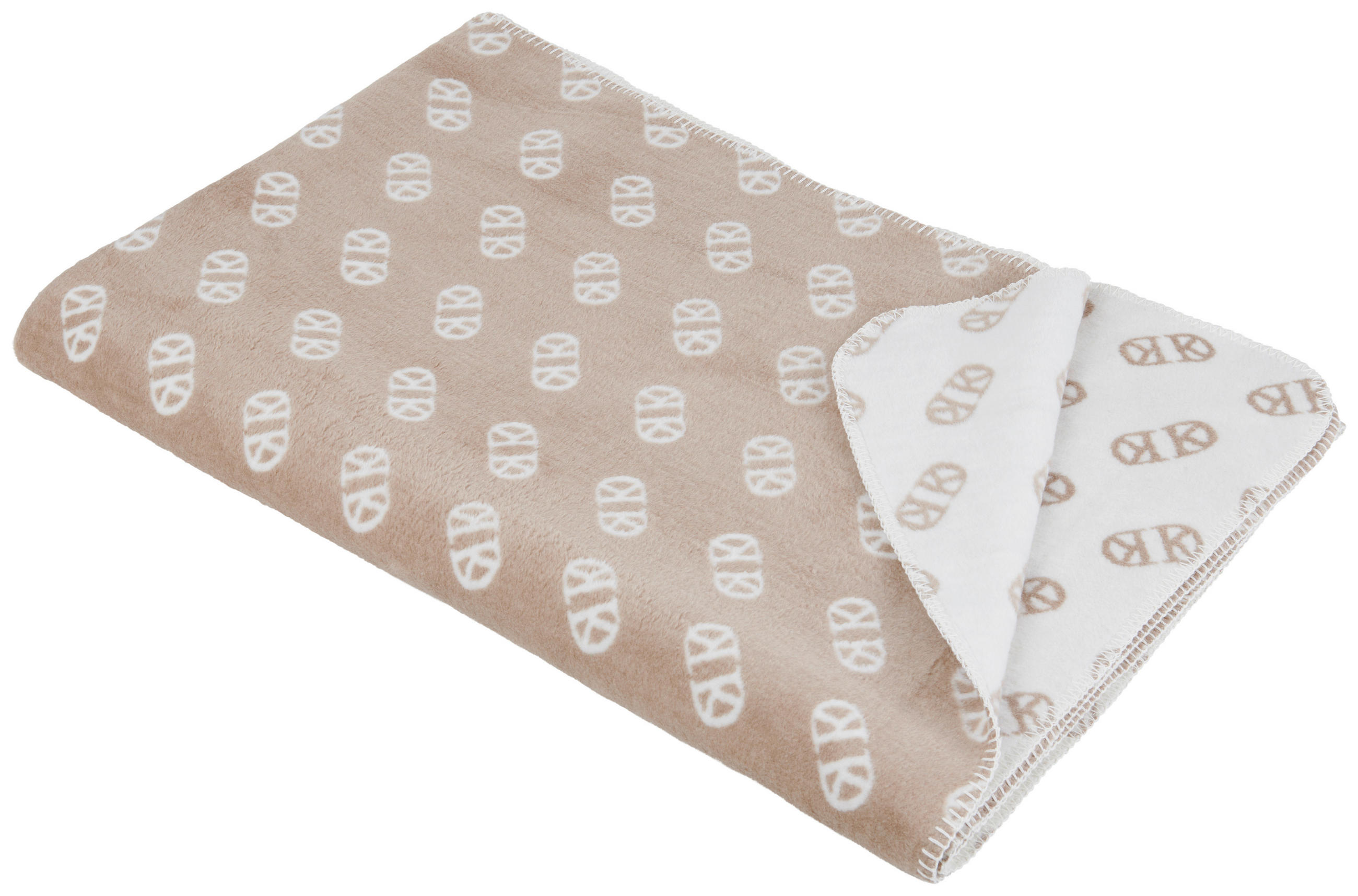 WOHNDECKE BASIC 150/200 cm  - Taupe/Weiß, Design, Textil (150/200cm) - Dieter Knoll
