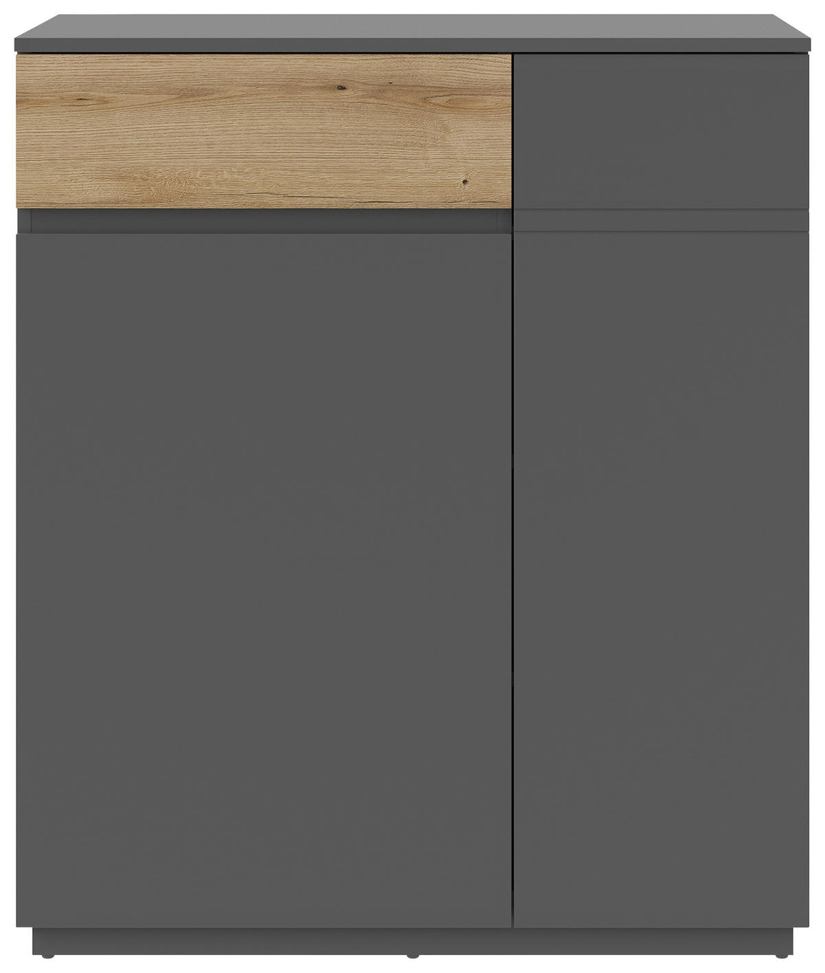 KOMMODE  in 90/105/42 cm  - Graphitfarben, KONVENTIONELL, Holzwerkstoff (90/105/42cm) - Carryhome