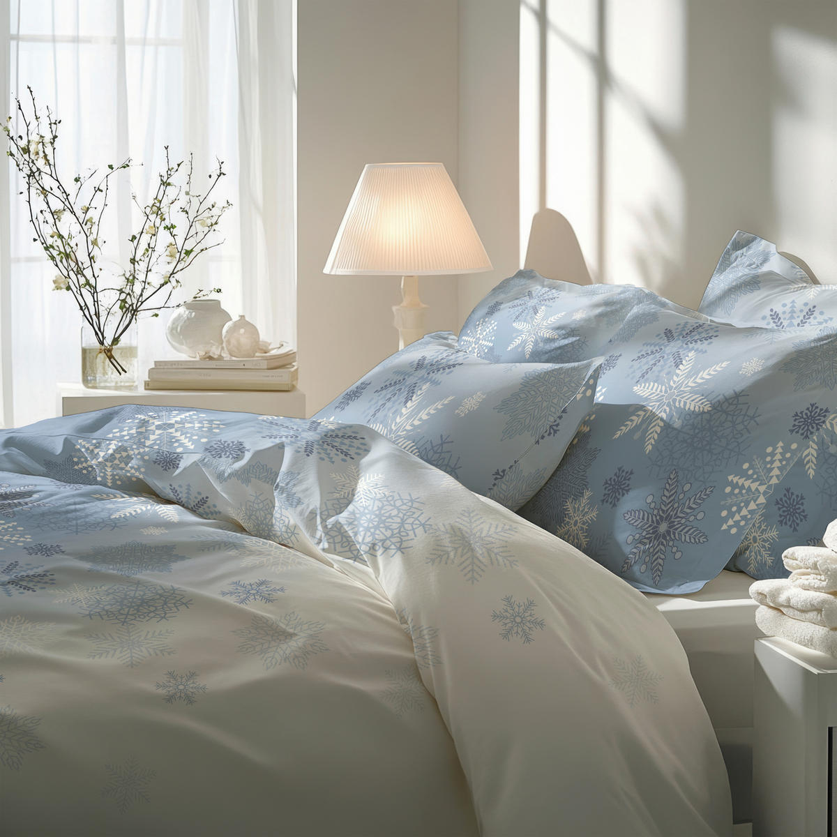 BETTWÄSCHE 2-teilig Flanell 140/200 cm  - Blau, Basics, Textil (140/200cm) - Florella