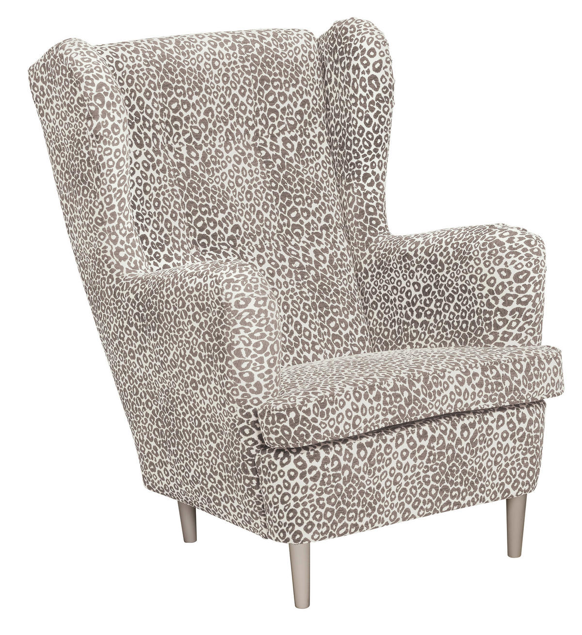 SESSEL in Jacquard, Webstoff Beige  - Kaschmir/Beige, MODERN, Holz/Textil (78/102/98cm) - MID.YOU
