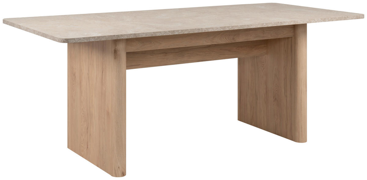 ESSTISCH in Holzwerkstoff 160-200/90/75 cm  - Sandfarben/Braun, Modern, Holzwerkstoff (160-200/90/75cm) - Livetastic