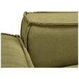 SCHLAFSOFA Webstoff Dunkelgrün  - Dunkelgrün/Schwarz, KONVENTIONELL, Kunststoff/Textil (256/83/115cm) - Carryhome