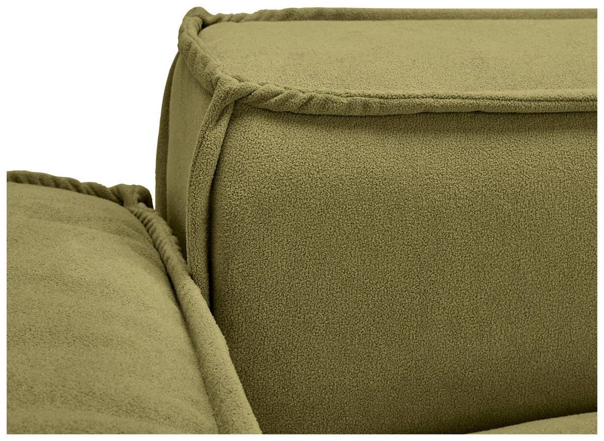 SCHLAFSOFA  mit Liegefunktion, Schlafen auf Sitzhöhe, Rücken echt Webstoff Dunkelgrün  - Dunkelgrün/Schwarz, KONVENTIONELL, Kunststoff/Textil (256/83/115cm) - Carryhome