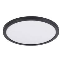 LED-DECKENLEUCHTE 29,5/2,5 cm   - Schwarz/Weiß, KONVENTIONELL, Kunststoff (29,5/2,5cm) - Eglo