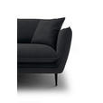 ECKSOFA  in Webstoff Schwarz  196/304 cm  - Schwarz, KONVENTIONELL, Textil/Metall (196/304cm) - Hom`in