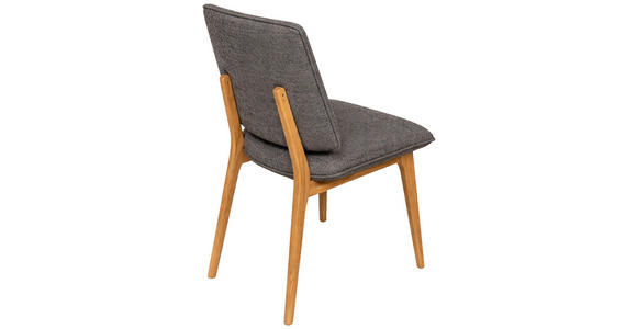 STUHL  Stoffauswahl Webstoff  - Eichefarben/Olivgrün, MODERN, Holz/Textil (48/89,5/60cm) - Carryhome