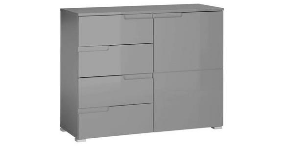 KOMMODE Spice in 100/80/40 cm - Silberfarben/Grau, Basics, Holzwerkstoff/Kunststoff (100/80/40cm) - Carryhome
