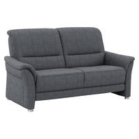 2,5-SITZER Flachgewebe Anthrazit  - Anthrazit/Alufarben, Konventionell, Textil/Metall (172/96/93cm) - Beldomo Premium