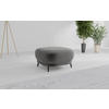 HOCKERTextil Grau  - Schwarz/Grau, Modern, Textil/Metall (90/49/90cm) - Sit & More