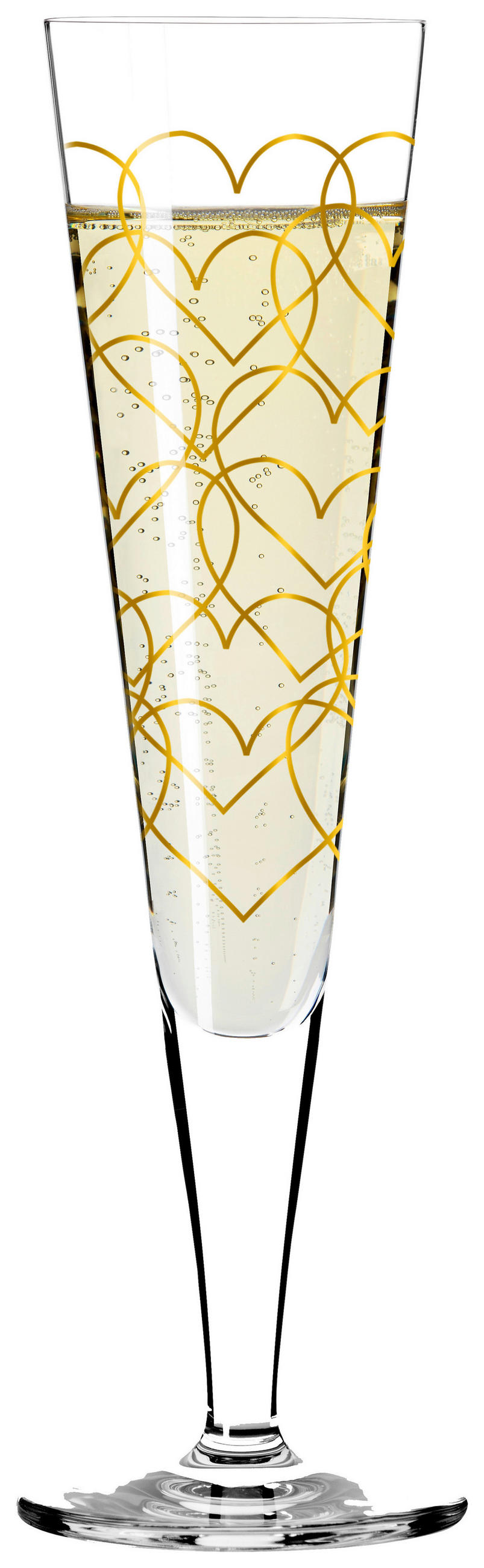 CHAMPAGNERGLAS Goldnacht 205 ml 2-teilig  - Goldfarben, LIFESTYLE, Glas (7,2/7,2/24cm) - Ritzenhoff