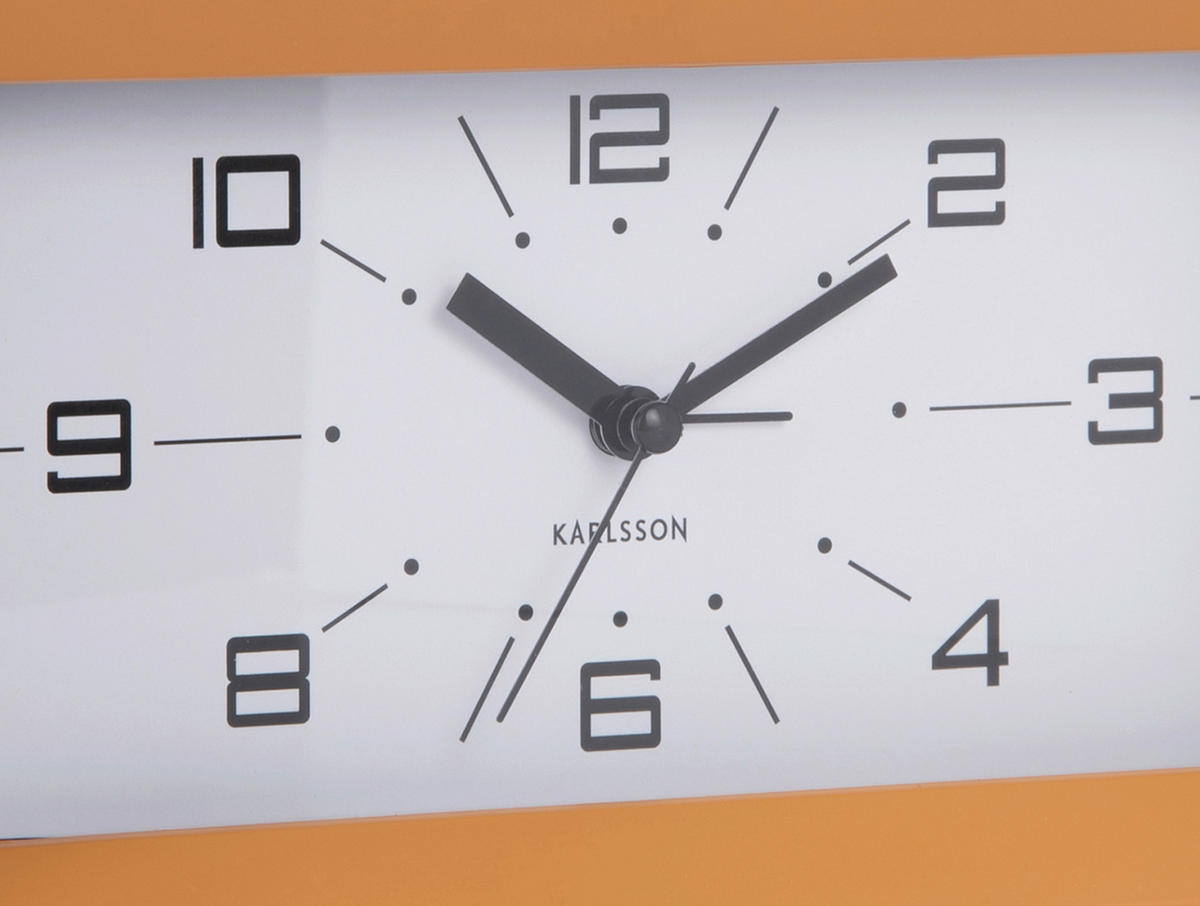 WANDUHR  Dunkelgelb  - Dunkelgelb, Basics, Kunststoff (20/11/6cm) - Karlsson