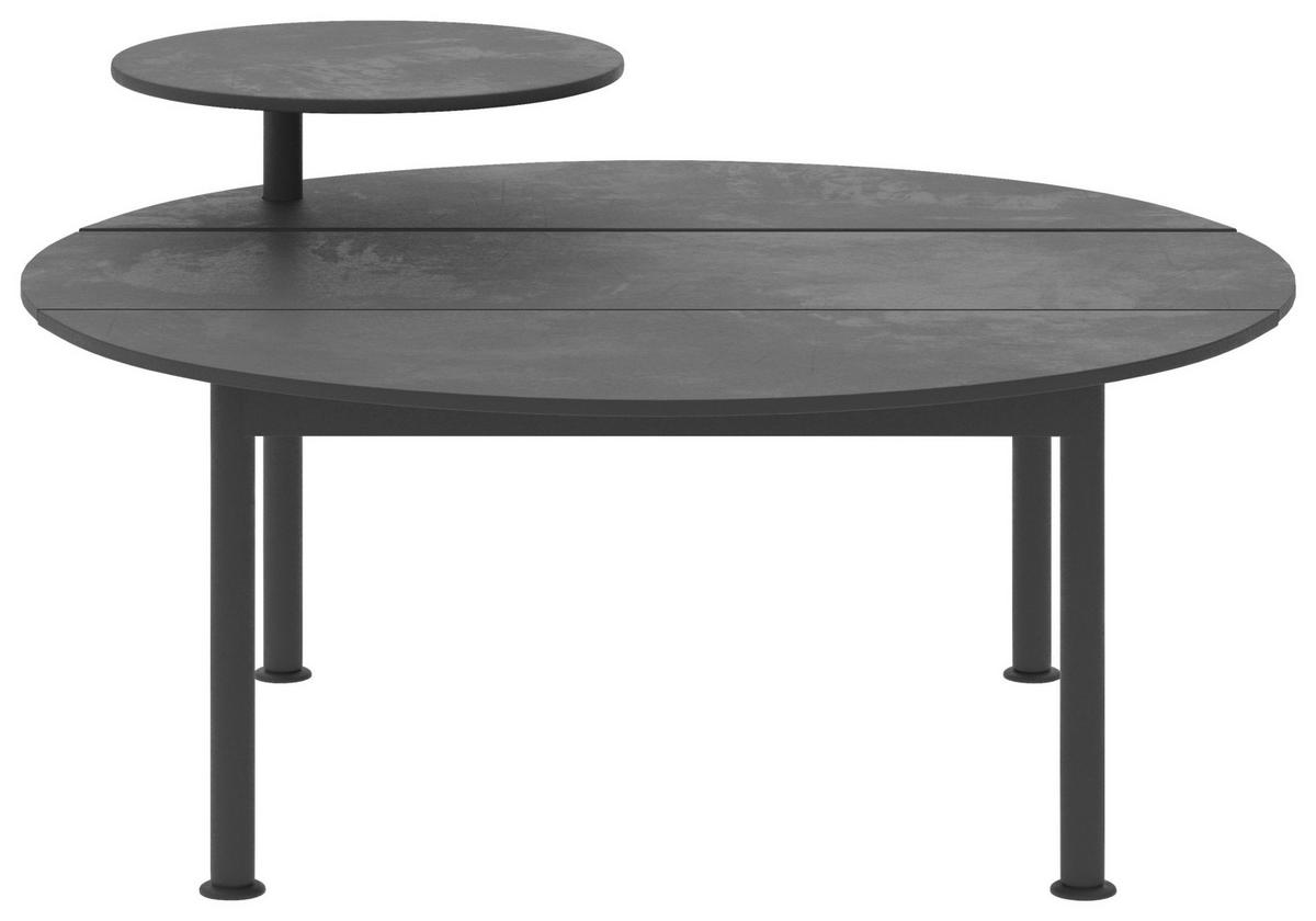 COUCHTISCH rund Anthrazit  - Anthrazit, Design, Metall (100cm) - Lomoco