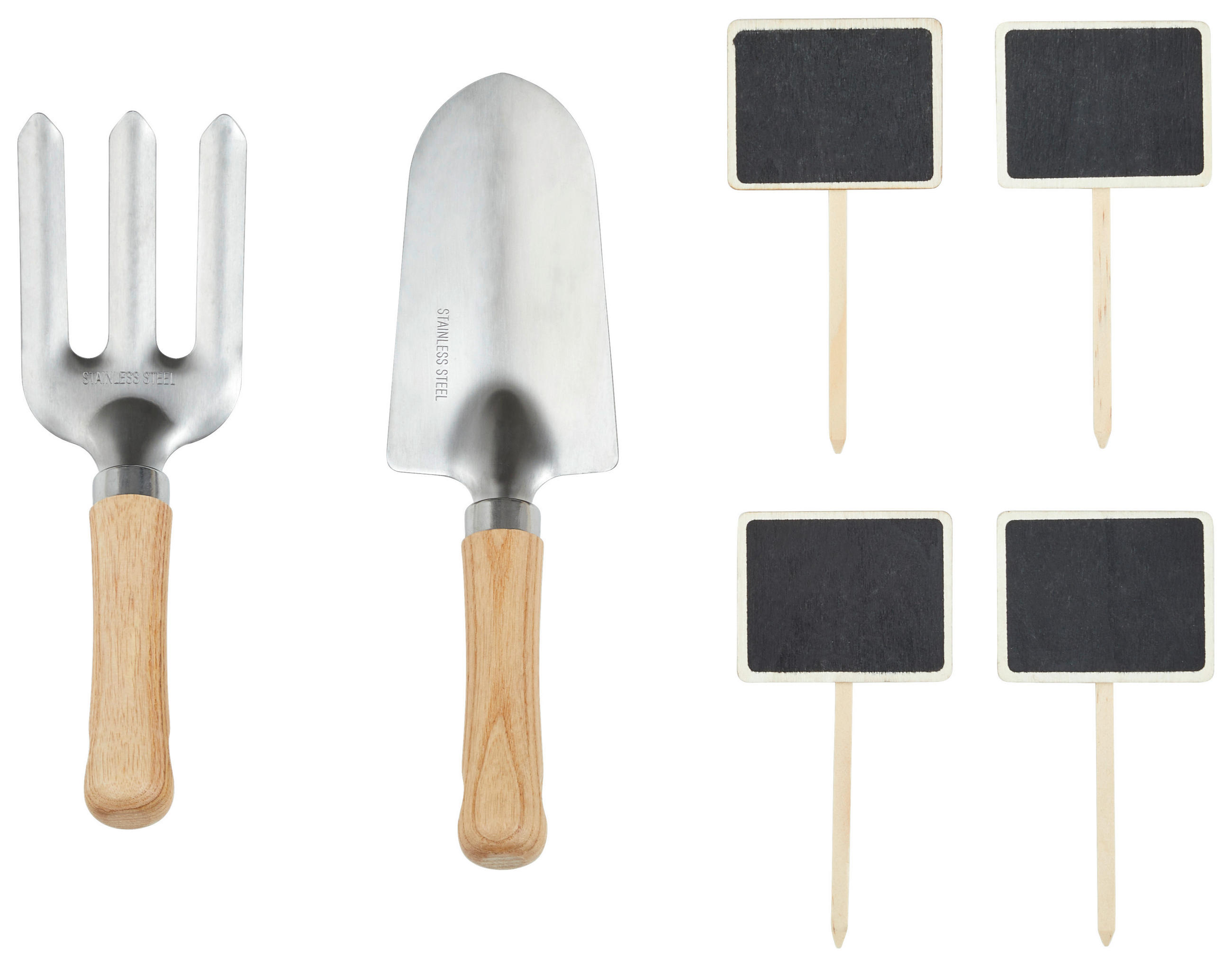 GARTENGERÄTESET - Naturfarben, Basics, Holz (9,00/9,00/32,00cm)