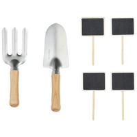 GARTENGERÄTESET - Naturfarben, Basics, Holz (9,00/9,00/32,00cm)