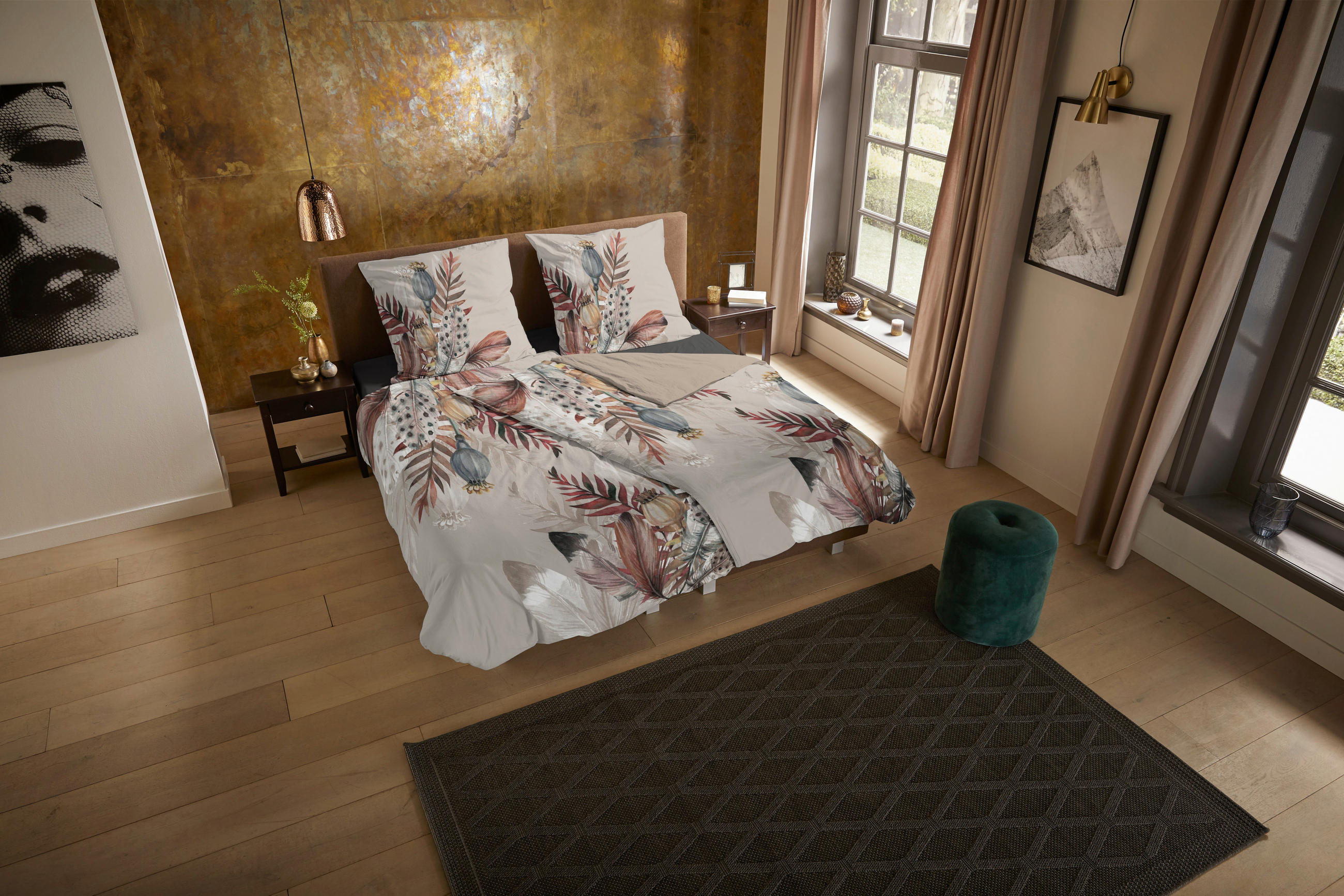 WENDEBETTWÄSCHE Famm Mikrofaser 135/200 cm  - Taupe/Beige, Natur, Textil (135/200cm)