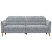 2-SITZER-SOFA in Webstoff Blaugrau  - Eiche Bianco/Blaugrau, Design, Holz/Textil (234-262/84/112cm) - Dieter Knoll
