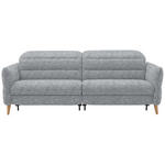 2-SITZER-SOFA  in Webstoff Blaugrau  - Eiche Bianco/Blaugrau, Design, Holz/Textil (234-262/84/112cm) - Dieter Knoll