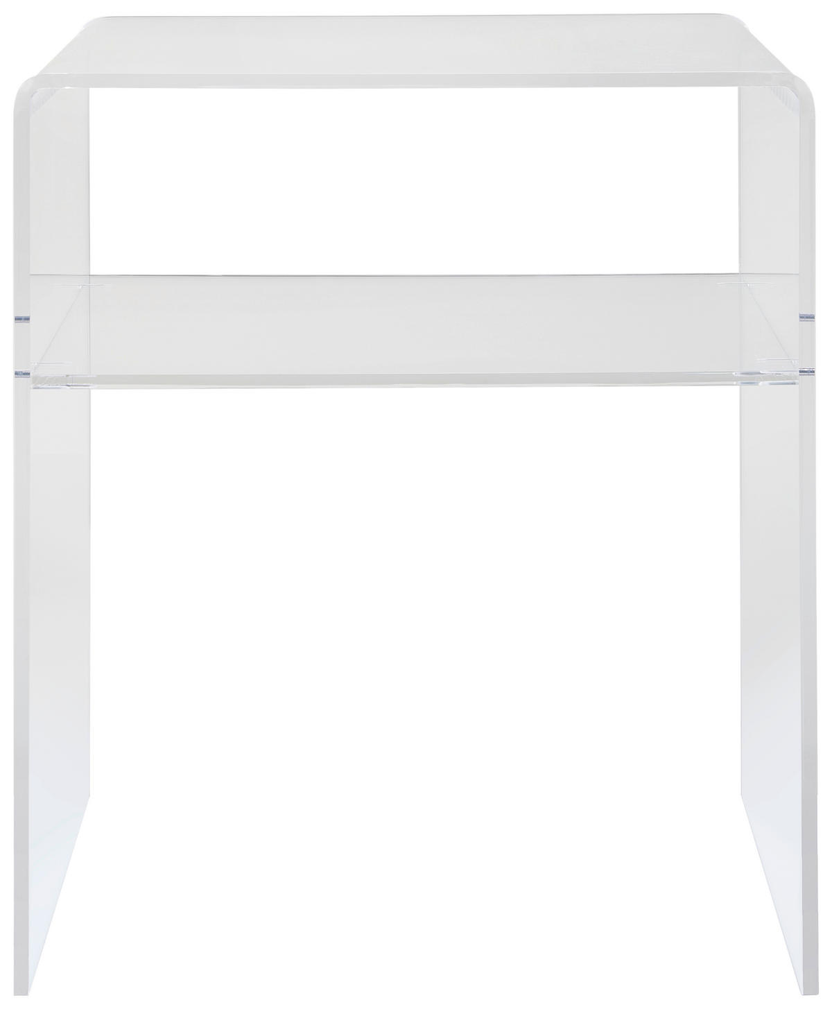 ODKLÁDACÍ STOLEK, čiré - čiré, Design, plast (50/38/60cm) - Xora