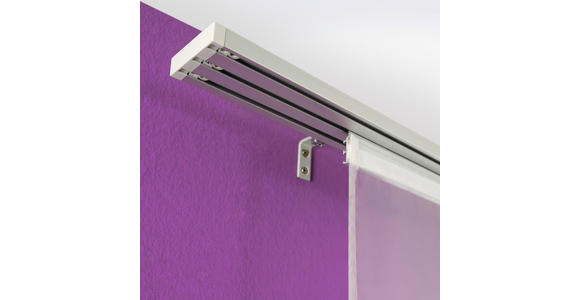 FLÄCHENVORHANGSCHIENE 160 cm - Alufarben, Design, Metall (160cm) - Homeware