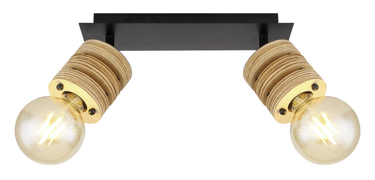 STRAHLER Angeline 31/8,8/17,5 cm   - Schwarz/Braun, KONVENTIONELL, Holzwerkstoff/Metall (31/8,8/17,5cm) - Globo