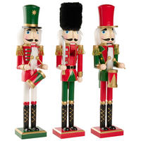 NUSSKNACKERFIGUR - Rot, LIFESTYLE, Holz (8,00/7,00/38,00cm)