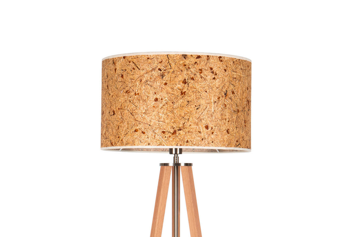 STEHLEUCHTE  50/150/50 cm   - Eiche Bianco/Eichefarben, Basics, Naturmaterialien/Holz (50/150/50cm)