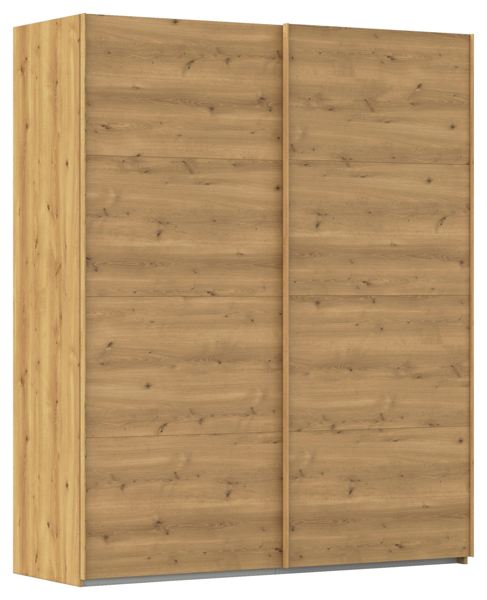 SCHWEBETÜRENSCHRANK 181/223/68 cm 2-türig Eichefarben  - Eichefarben, Design, Holzwerkstoff/Kunststoff (181/223/68cm) - Novel
