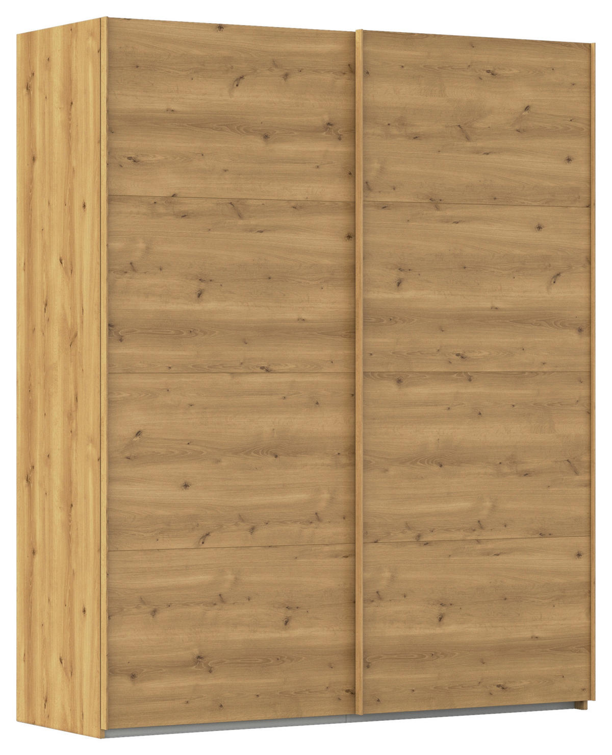 SCHWEBETÜRENSCHRANK 181/223/68 cm 2-türig Eichefarben  - Eichefarben, Design, Holzwerkstoff/Kunststoff (181/223/68cm) - Novel