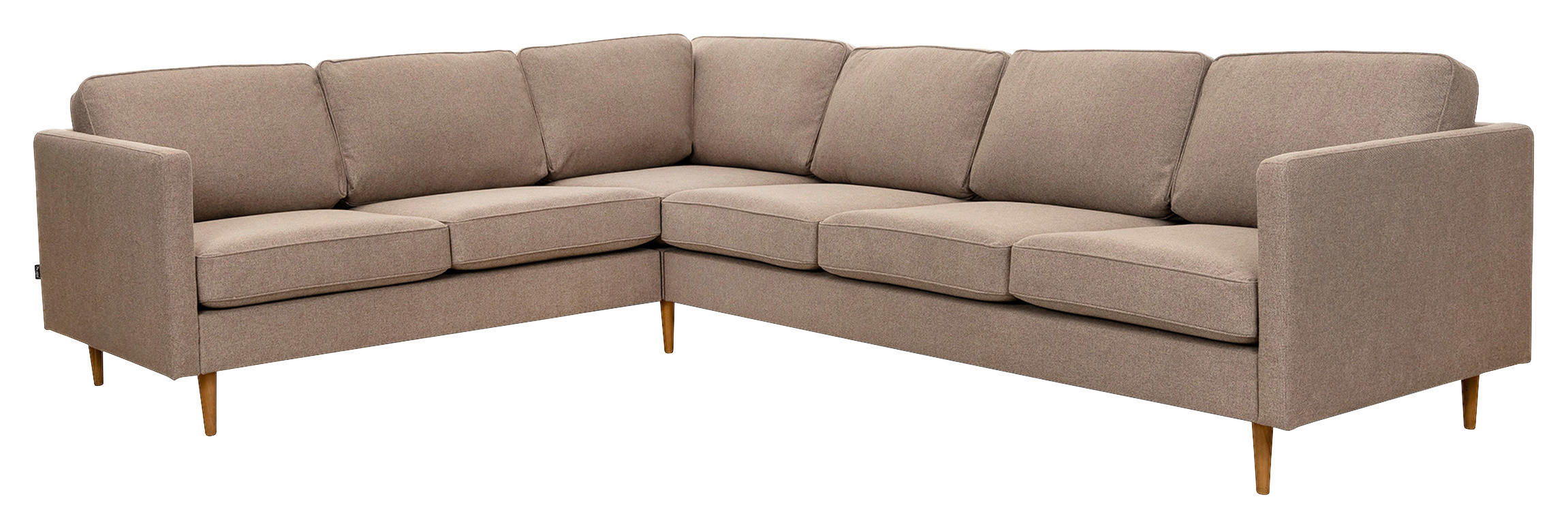 SOFFA i svart, brun  - brun/svart, Basics, metall/trä (290/85/225cm) - Hom`in