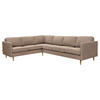 SOFFA i svart, brun  - brun/svart, Basics, metall/trä (290/85/225cm) - Hom`in