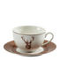 KAFFEETASSE MIT UNTERTASSE - Braun/Weiß, Basics, Keramik - Landscape KAFFEETASSE MIT UNTERTASSE - Braun/Weiß, Basics, Keramik - Landscape