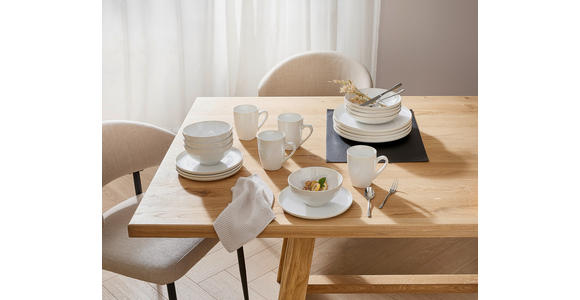 KOMBISERVICE GLOSSY 20-teilig - Beige/Creme, Trend, Keramik - Novel