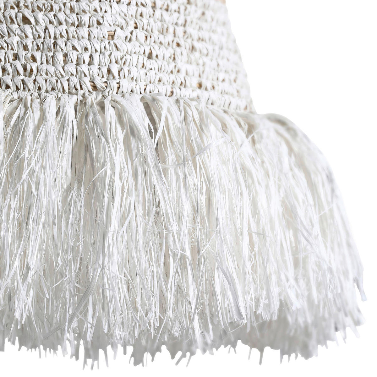 LEUCHTENSCHIRM 47/57 cm   - Naturfarben/Weiß, Trend, Naturmaterialien (47/57cm)