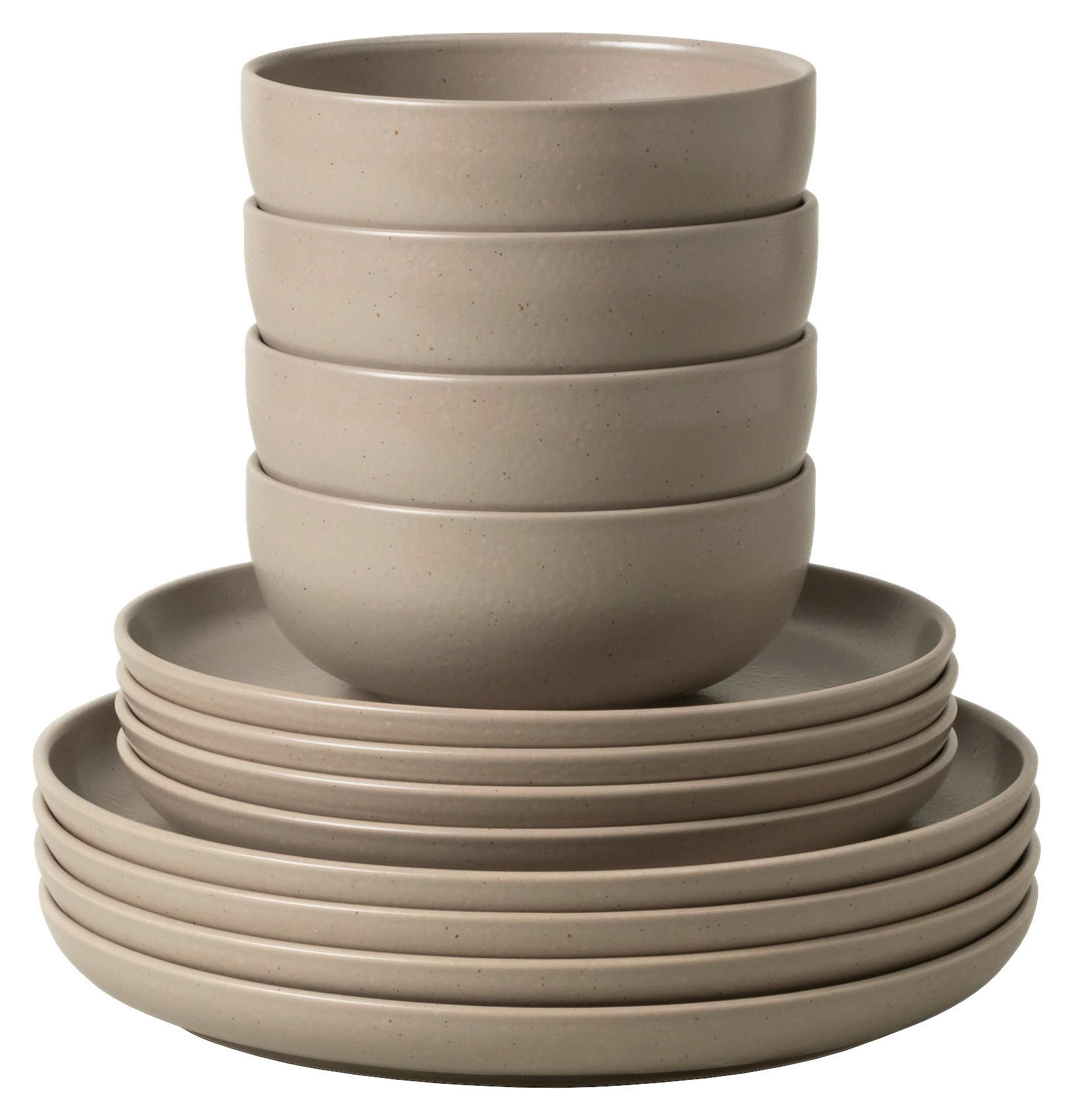 KOMBISERVICE Creme PACIFICA 12-teilig 4 Personen  - Creme, Basics, Keramik - Costa Nova