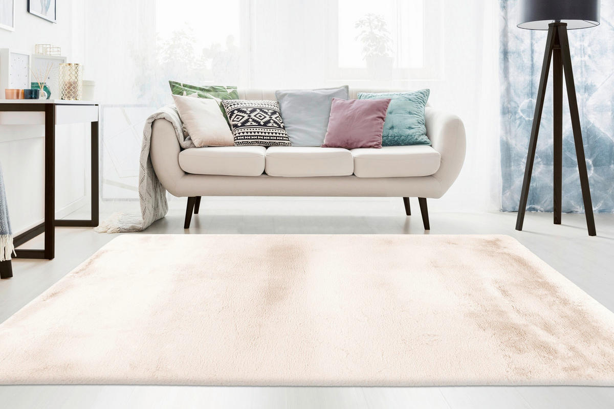 HOCHFLORTEPPICH 120/170 cm Elfenbein rechteckig  - Elfenbein, Basics, Textil (120/170cm) - Kayoom