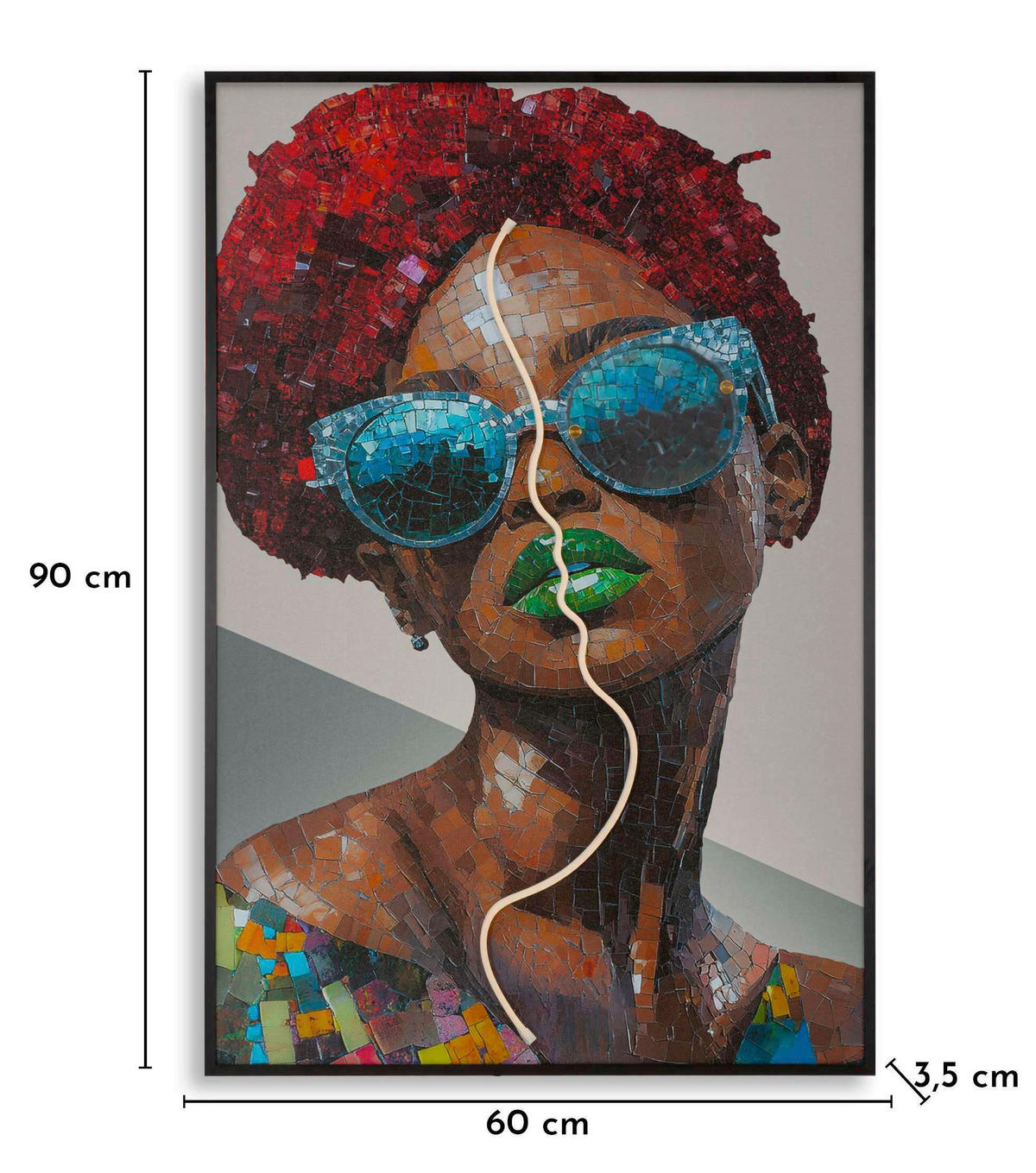 LEINWANDBILD Frauen  - Schwarz, Basics, Holzwerkstoff/Kunststoff (60/90/3.5cm)