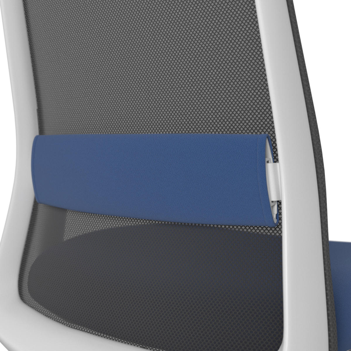 DREHSTUHL Blau, Schwarz, Weiß  - Blau/Schwarz, MODERN, Kunststoff/Textil (70/103-115/70cm)